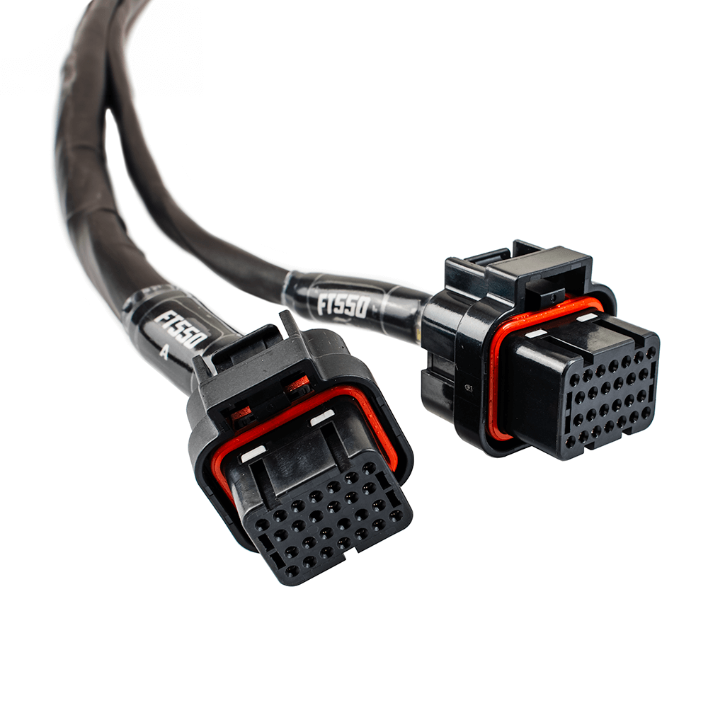 FT550 standalone ECU connectors on Kawasaki SXR 1500 Jet Ski Wiring Harness Adapter for plug and play ECU swap. 