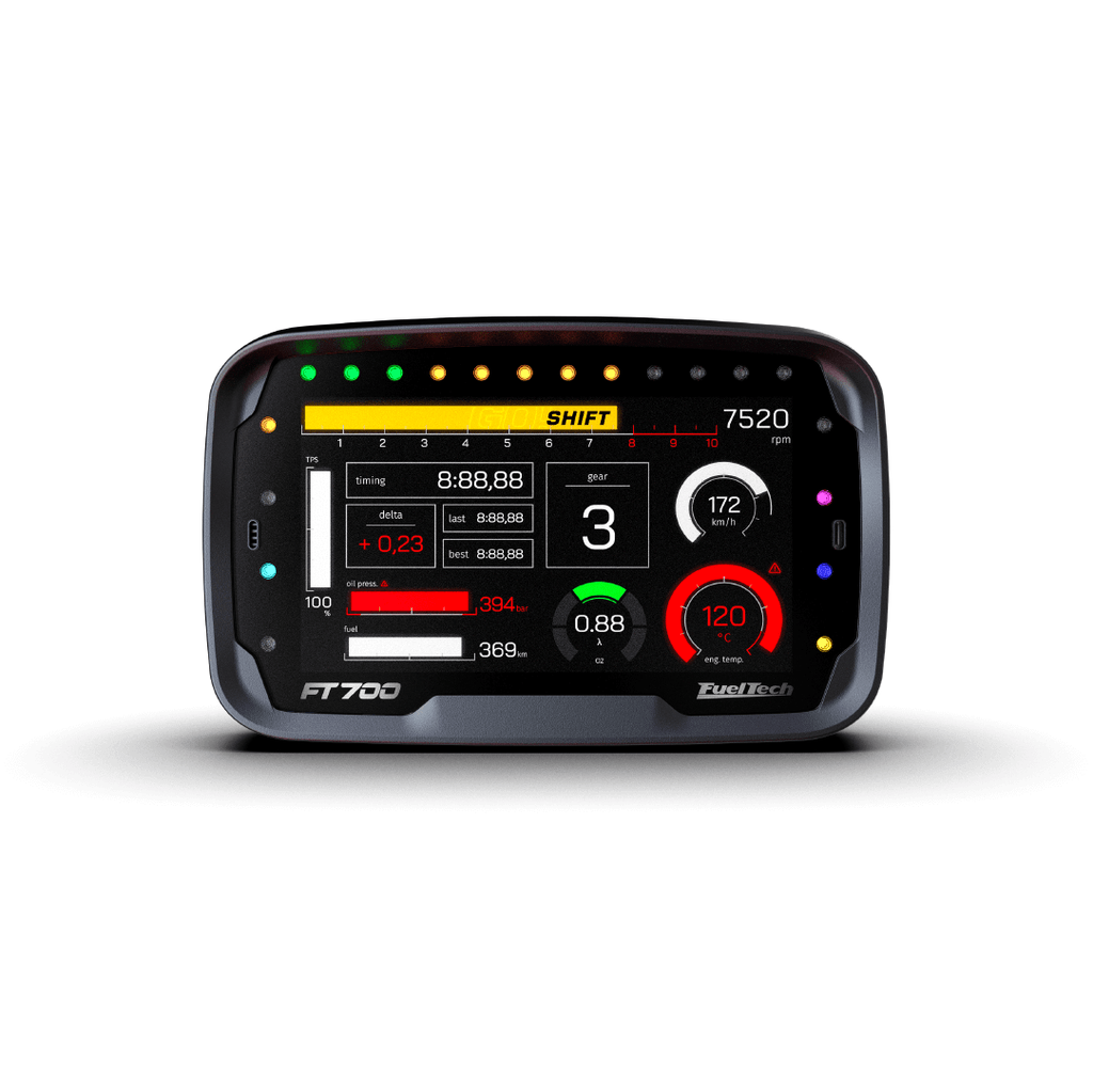 FuelTech FT700 ECU touchscreen display puts your engine management system at your fingertips. 